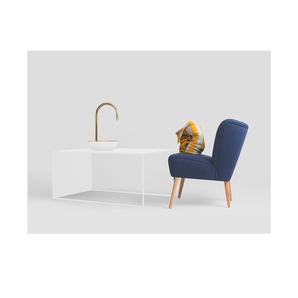 Bílý kovový konferenční stolek 60x100 cm 2Wall – CustomForm-image-1