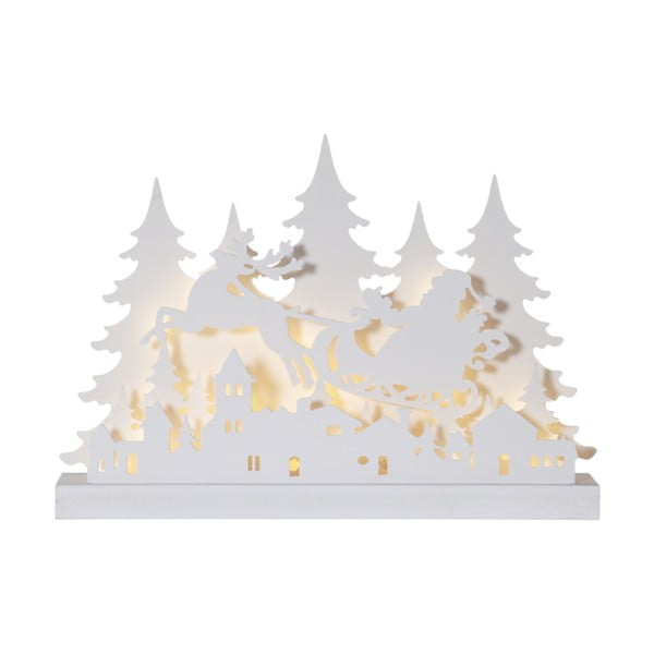 Bílá světelná dekorace s vánočním motivem Grandy – Star Trading