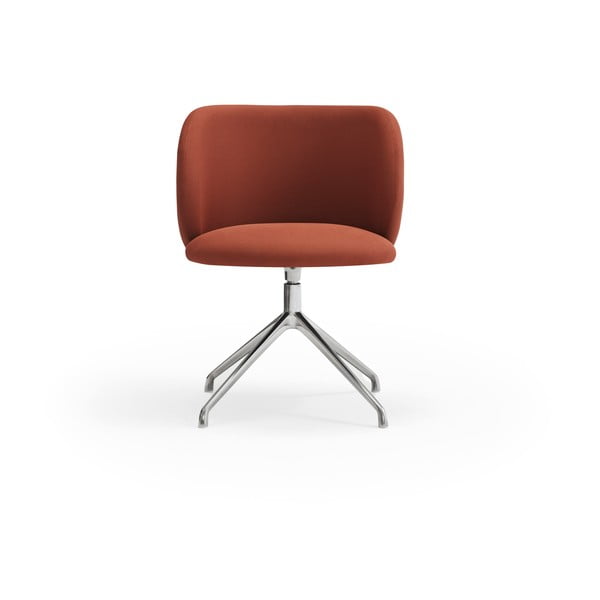 Čalouněné jídelní křeslo v cihlové barvě Mogi – Teulat-image-1