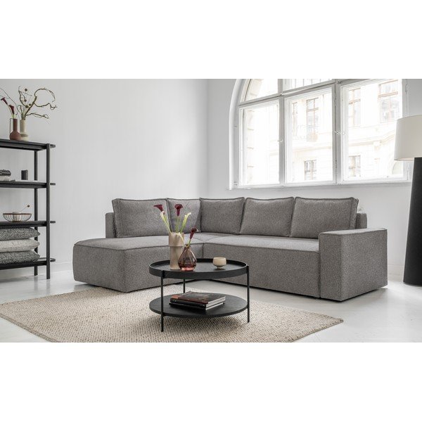 Světle šedá rozkládací rohová pohovka (levý roh) Brave Dave – Miuform-image-3