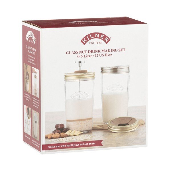 Set na výrobu mandlového mléka 2ks 0,5l - Kilner-image-1