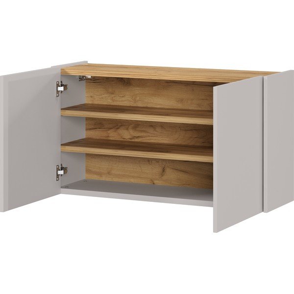 Krémová závěsná skříňka v dekoru dubu 93x52x29 cm Libbiano – Germania-image-1