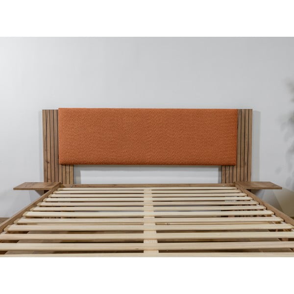 Oranžová dvoulůžková postel s roštem 160x200 cm Lior – Bobochic Paris-image-3