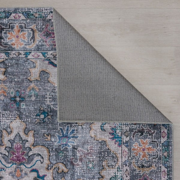 Modro-šedý pratelný koberec 230x160 cm FOLD Millie - Flair Rugs-image-4