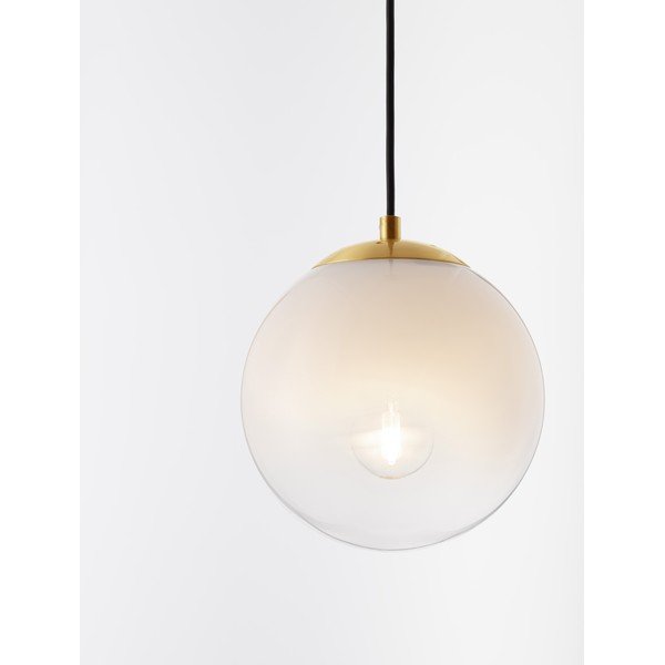 Bílé/ve zlaté barvě skleněné závěsné svítidlo ø 20 cm Vita – Nova Luce-image-2