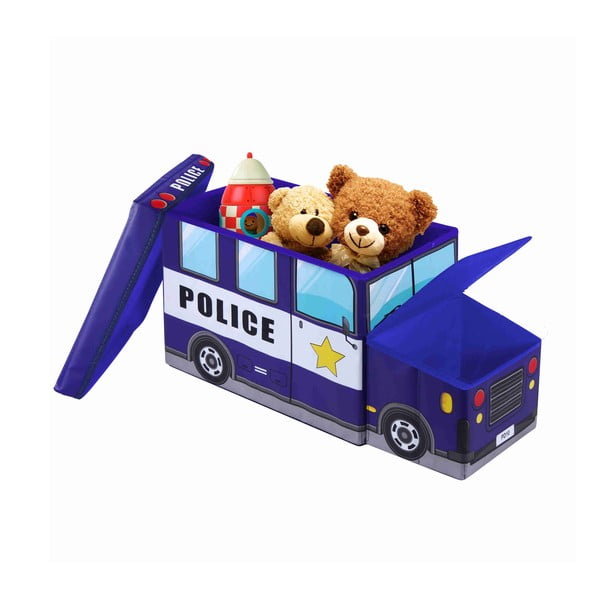 Dětská taburetka s úložným prostorem JOCCA Police Car