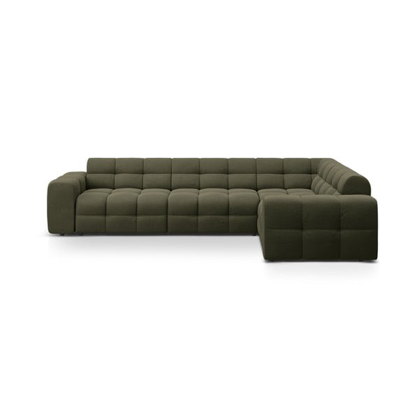 Zelená rohová pohovka (pravý roh/do L) Kendal – Micadoni 