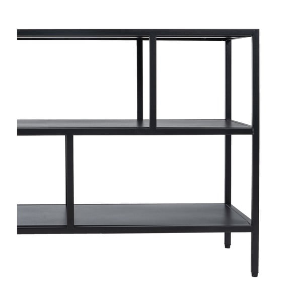 Černý ocelový TV stolek 120x55 cm – Ixia-image-3