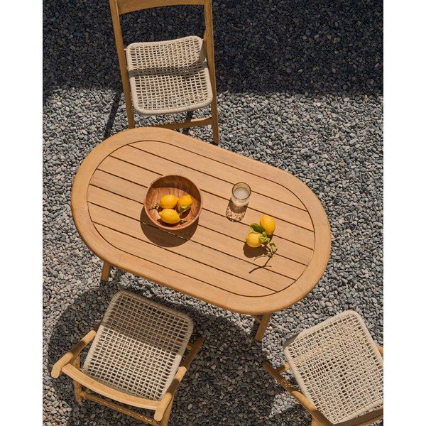 Zahradní jídelní stůl z masivu akácie 70x120 cm Dandara – Kave Home-image-2