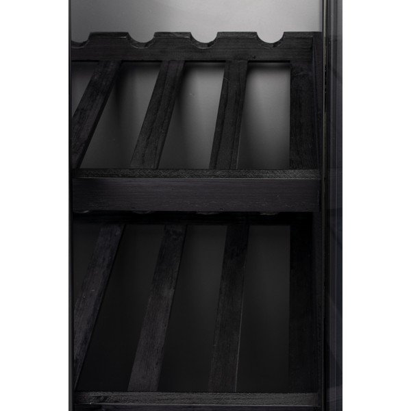 Černá vinotéka z jedlového dřeva na 10 lahví, 52x103 cm Rob - White Label-image-4