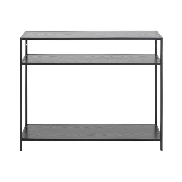 Černý konzolový stolek 100x35 cm Seaford - Actona-image-2