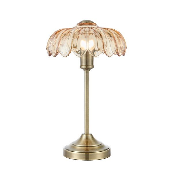Stolní lampa v mosazné barvě/jantarová (výška 43 cm) Kurage – Markslöjd