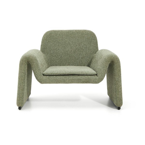 Zelené žinylkové křeslo Melvia – Kave Home-image-2