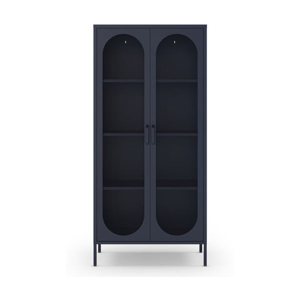 Tmavě modrá skříňka 80x170 cm Diora – Marckeric