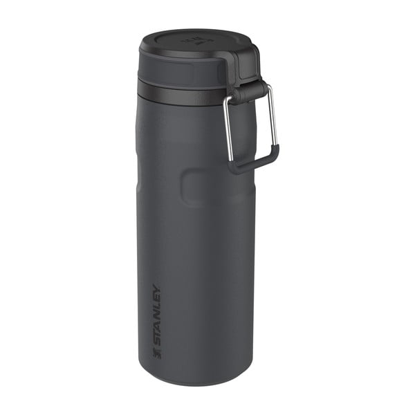 Černá termoska z nerezové oceli 470 ml IceFlow™ Bottle Twist Flip Black – Stanley-image-1