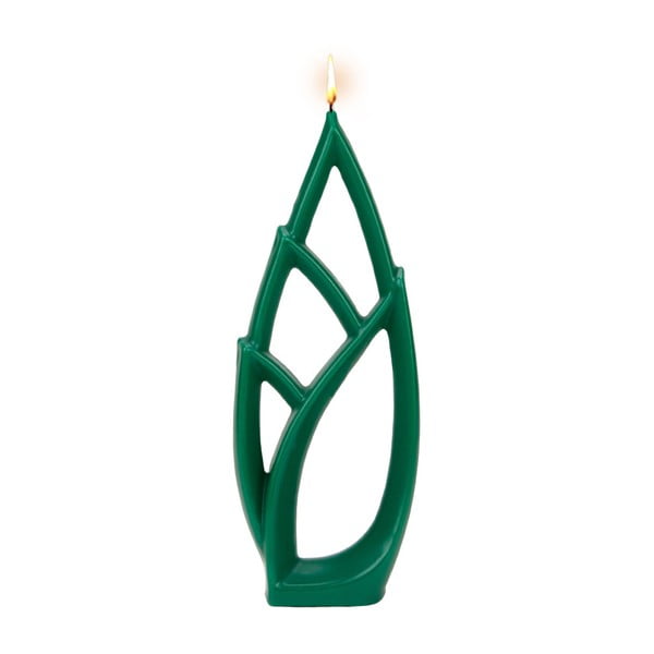 Zelená svíčka Alusi Livia Grande, 6 hodin hoření