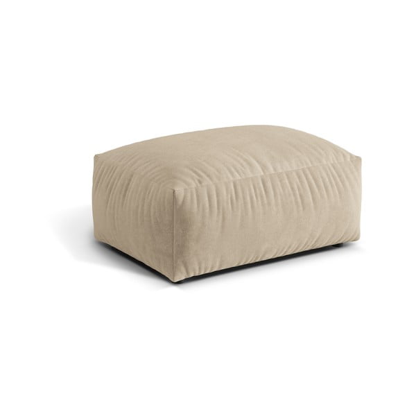 Béžová sametová modulární podnožka Martina – Micadoni -image-1