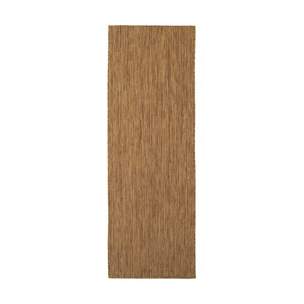 Hnědý vnitřní a venkovní běhoun 80x250 cm Mira 1450 – Ayyildiz Carpets