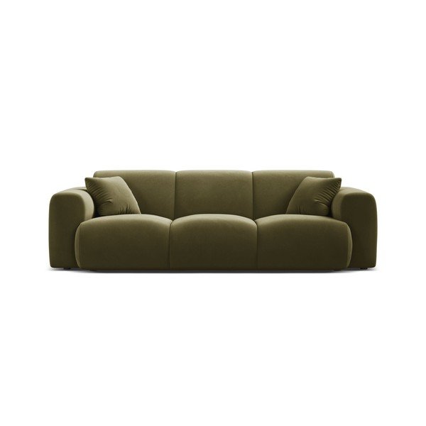 Khaki sametová pohovka 235 cm Molino – Micadoni -image-2
