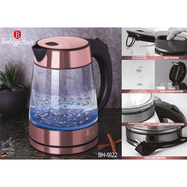 Růžová rychlovarná konvice 1.7 l I-Rose Edition - BerlingerHaus-image-3