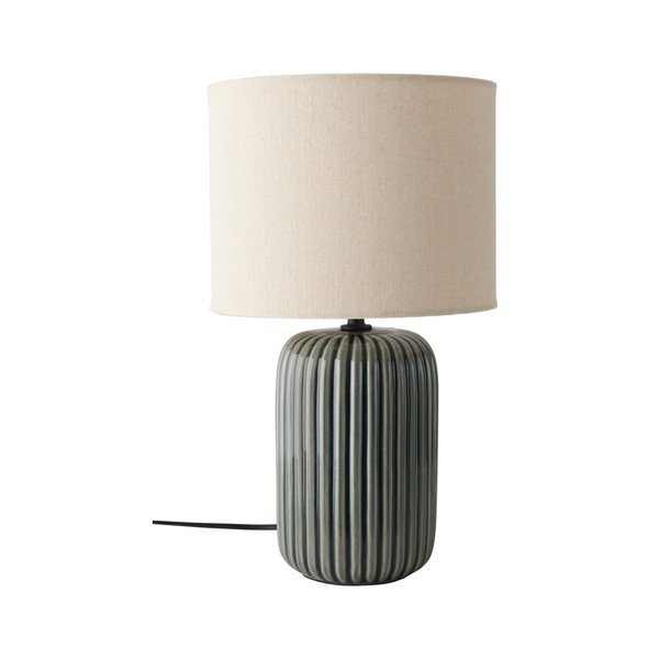 Šedá/béžová látková stolní lampa (výška 36 cm) Mizu – Ellos Home