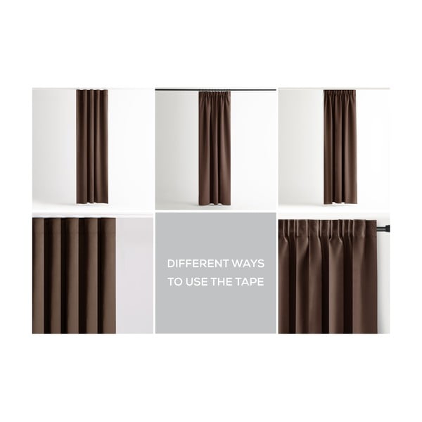 Hnědý dimout závěs 140x245 cm Kierra – Restilo-image-4