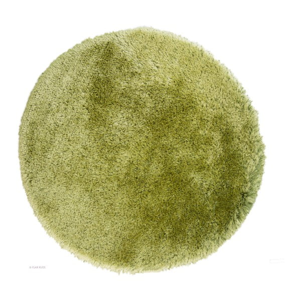 Kruhový zelený koberec Flair Rugs Pearl, 150 cm