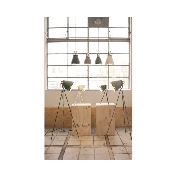 Bílá stolní lampa s detaily v měděné barvě Leitmotiv Mingle-image-1