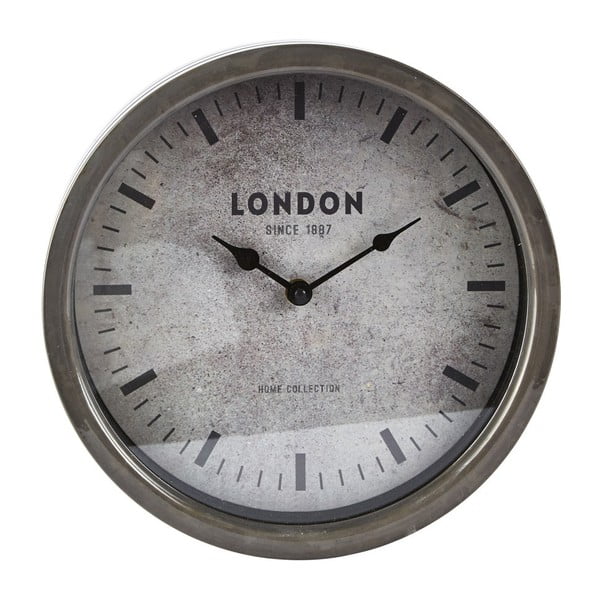 Nástěnné hodiny KJ Collection Clear Silver, 26 cm