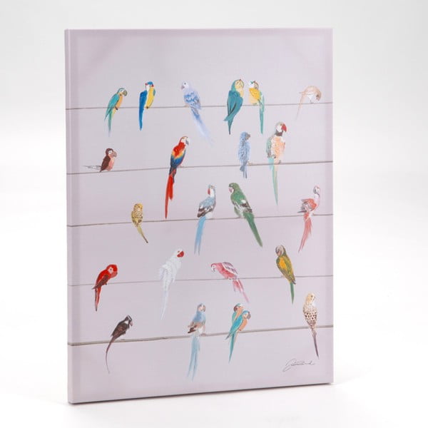 Obraz na plátně Birds on Branch, 80x60 cm