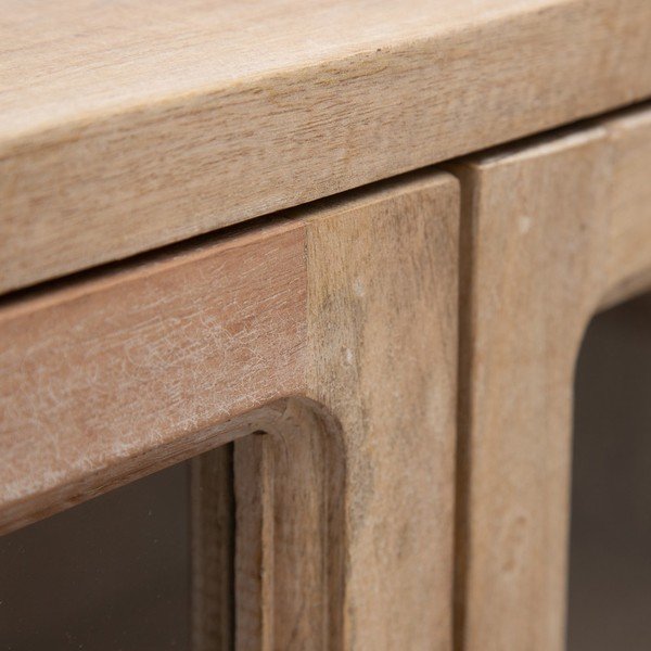 Vitrína z mangového dřeva v přírodní barvě 160x71 cm – Ixia-image-4