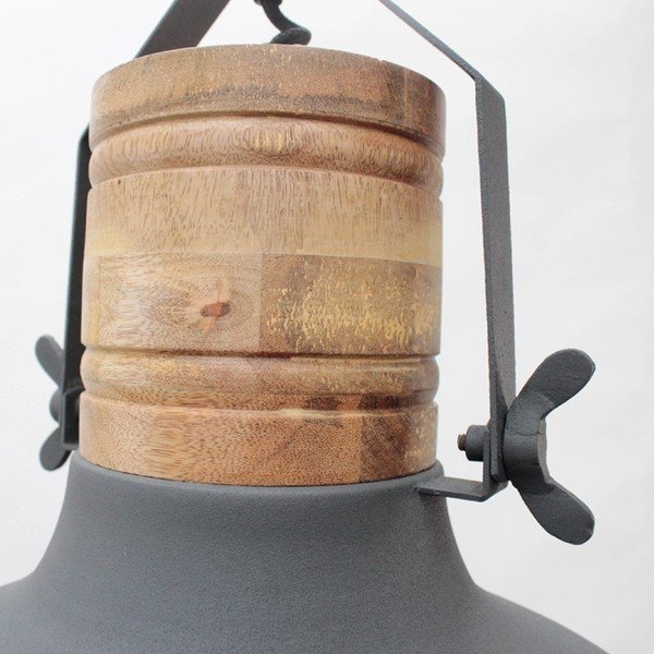 Šedé stropní svítidlo LABEL51 Grid, ⌀ 34 cm-image-2