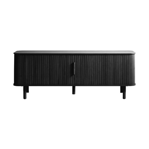 Černý TV stolek v dekoru dubu 160x56 cm Cavo – Unique Furniture-image-3