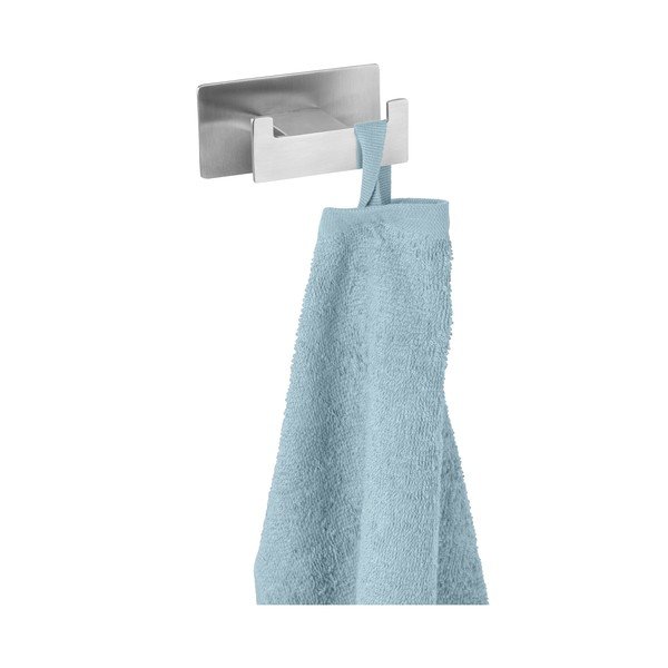 Háček bez vrtání z nerezové oceli v matně stříbrné barvě Genova – Wenko-image-2