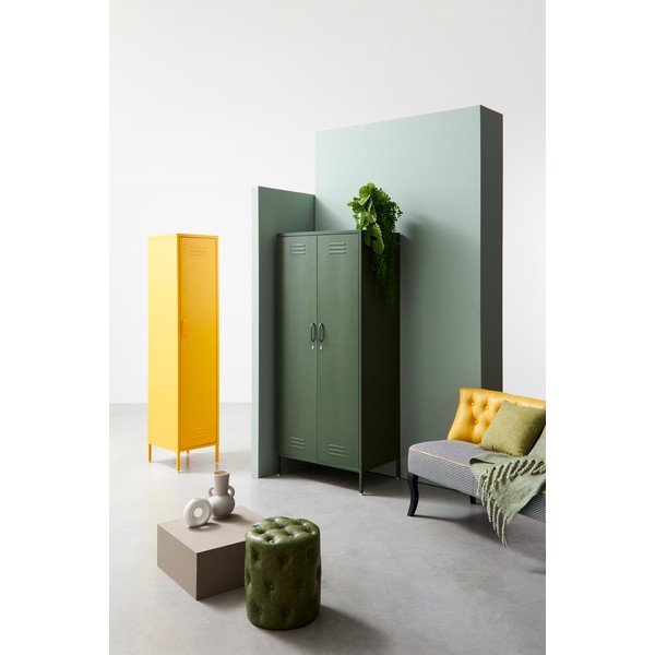 Světle růžová kovová uzamykatelná skříňka 80x185x50 cm Cambridge – Yes Everyday-image-1