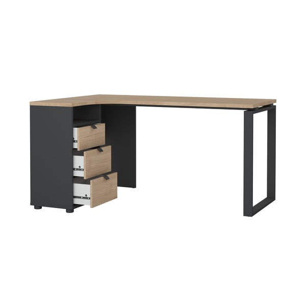 Pracovní stůl s deskou v dubovém dekoru 100x150 cm Sign – Tvilum-image-4