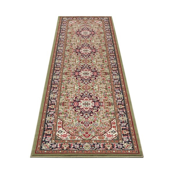 Zelený běhoun Nouristan Skazar Isfahan, 80 x 250 cm-image-2