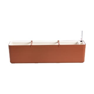 Hnědo-béžový samozavlažovací truhlík, délka 78 cm Berberis - Plastia