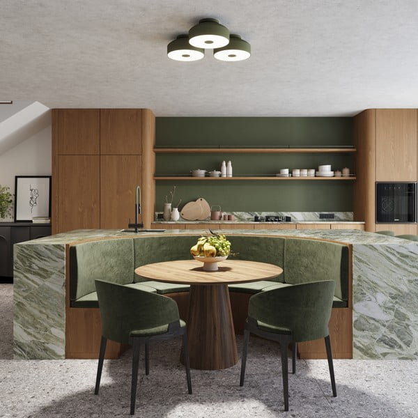 Zelené stropní svítidlo Blacko – Sollux-image-2