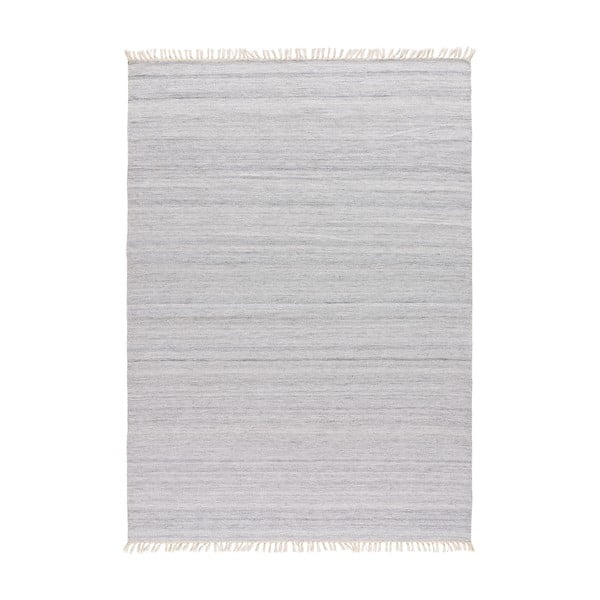 Světle šedý venkovní koberec z recyklovaného plastu Universal Liso, 60 x 120 cm