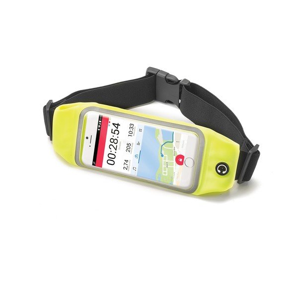 Žluté sportovní neoprénové pouzdro Celly RunBelt View, pro telefony do 4.7"-image-2