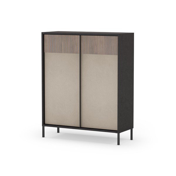 Antracitovo-světle hnědá skříňka 106x130 cm Amalia – Marckeric-image-1