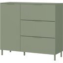 Zelená matná skříňka 109x98x40 cm Savoca – Germania