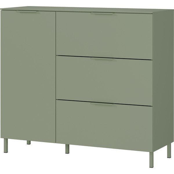 Zelená matná skříňka 109x98x40 cm Savoca – Germania