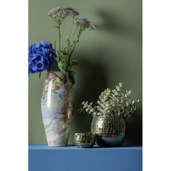 Skleněná ručně vyrobená váza (výška 36 cm) Melange – PT LIVING-image-1