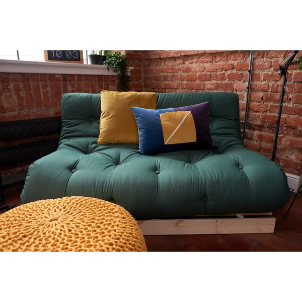 Žlutý pletený puf LABEL51 Knitted XL, ⌀ 70 cm-image-1