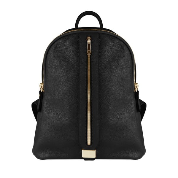Černý kožený batoh Maison Bag Lisa