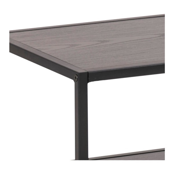 Černý TV stolek v dekoru jasanu 120x46 cm Seaford - Actona-image-4