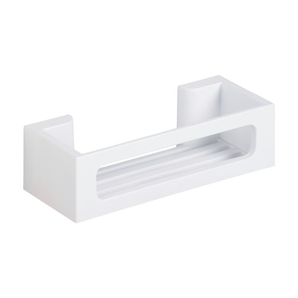 Matně bílá plastová koupelnová polička bez vrtání Turbo-loc Bralia – Wenko-image-2