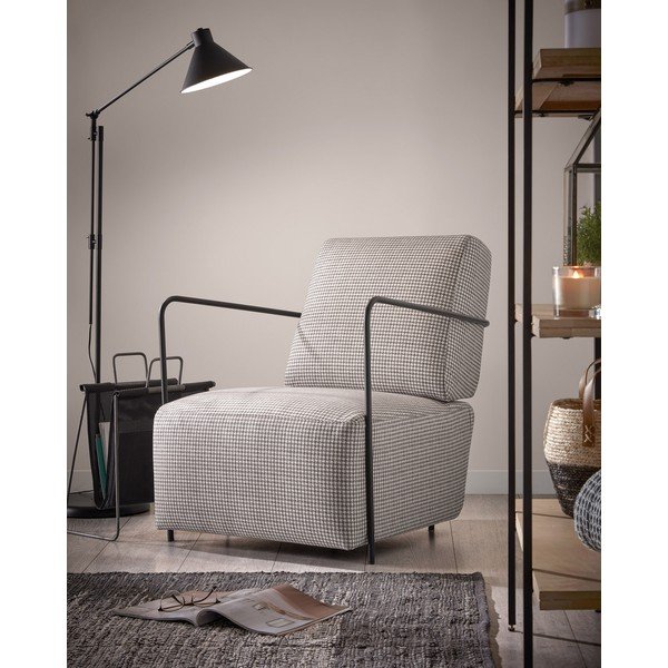 Šedé křeslo Gamer – Kave Home-image-4